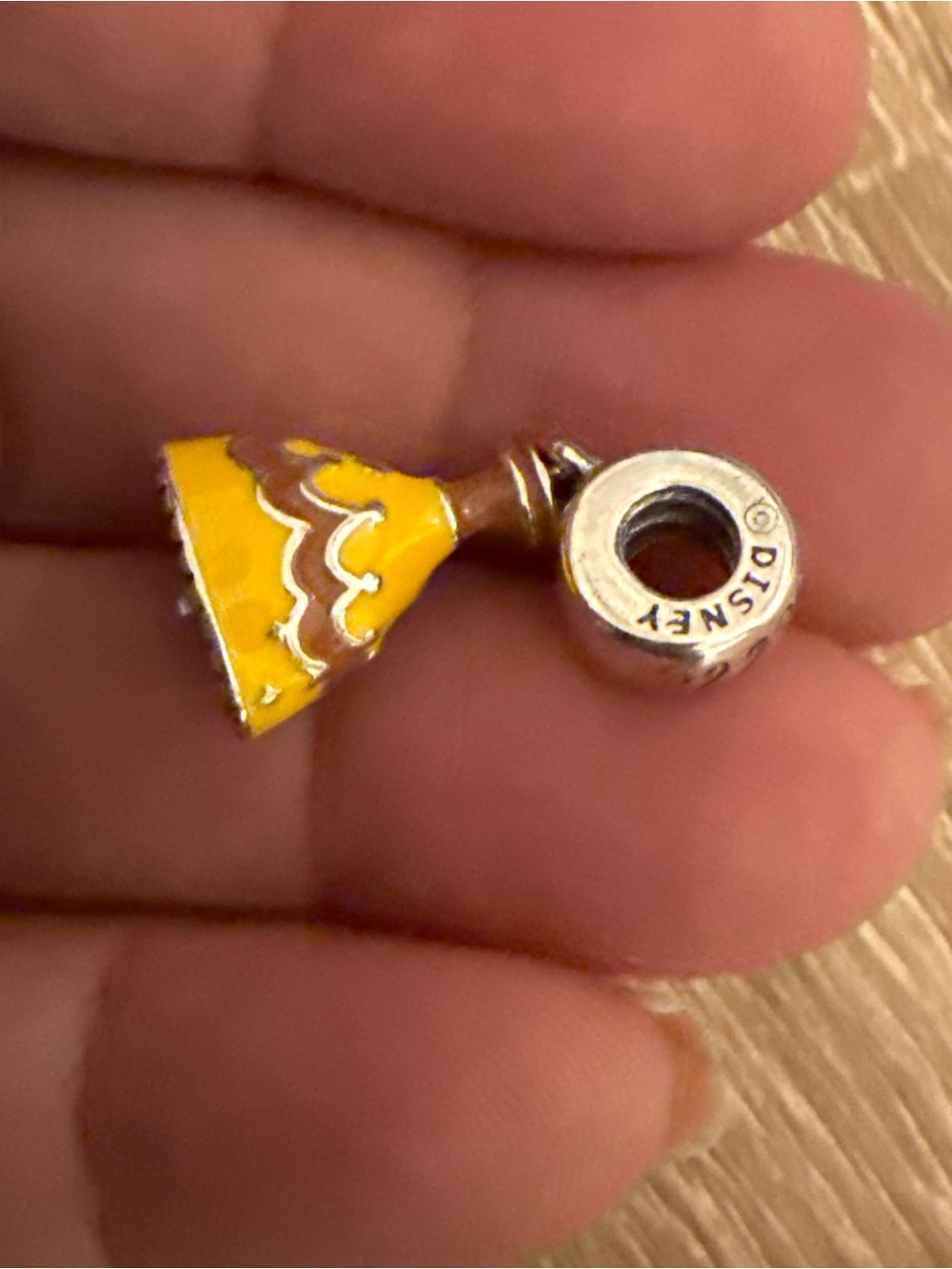 Disney Yellow Enamel Dress Dangle Charm by Pandora - Picture 5 of 7